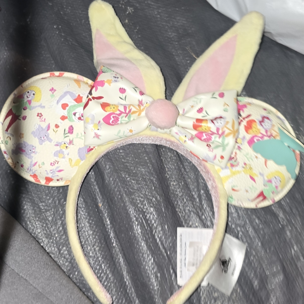 Floral Bunny Ear Headband